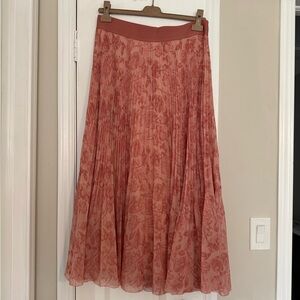 Wilfred Rose Twirl Pleated Skirt